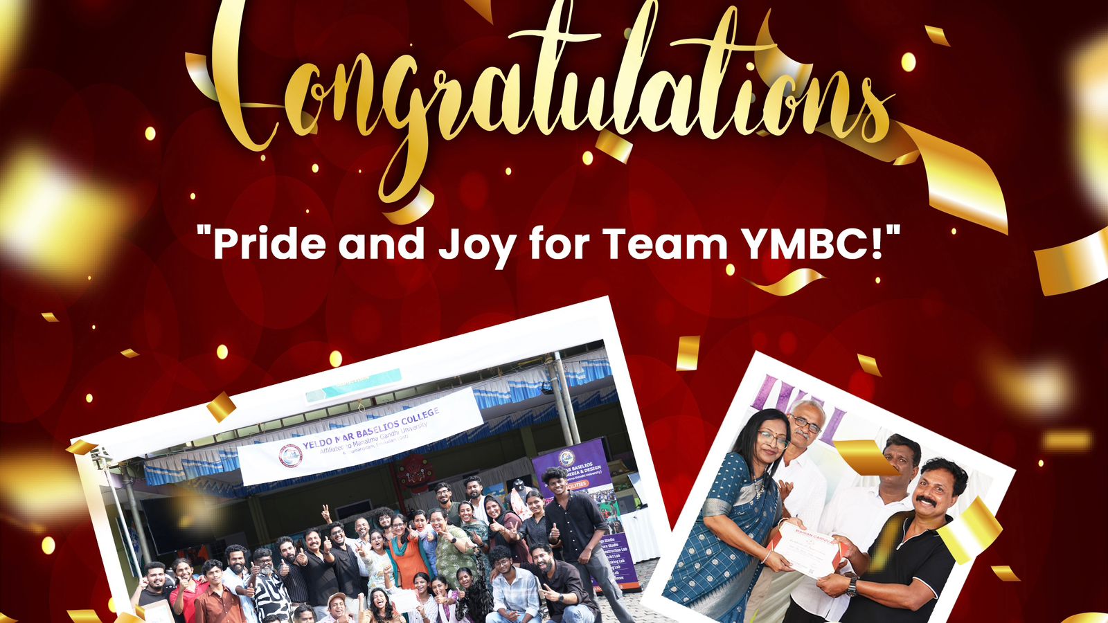 Pride and joy for Team YMBC!